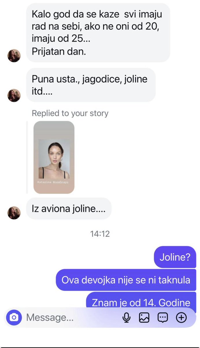 Fine_Kat's tweet photo. Ja : dubim na trepavicama da bih izbegla estetske zahvate 
Random osobe sa Instagrama : Radila je —> JOLINE https://t.co/efrJMYuMRv