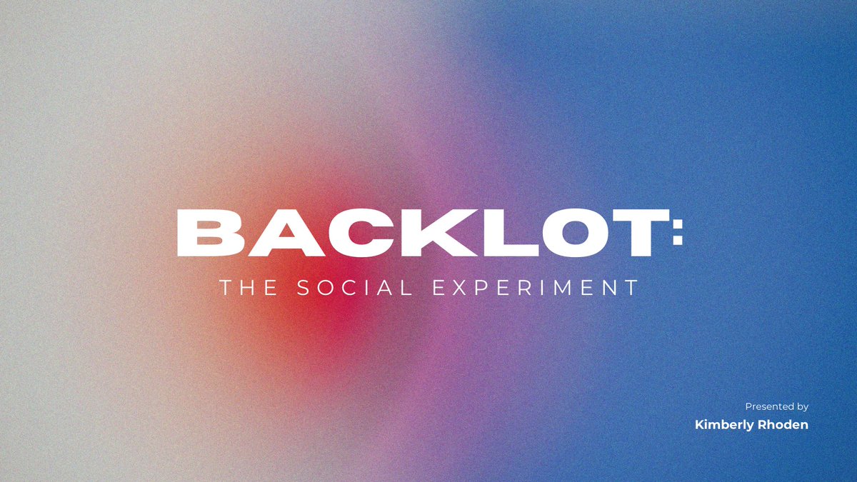 Backlot The Social Experiment tweet media