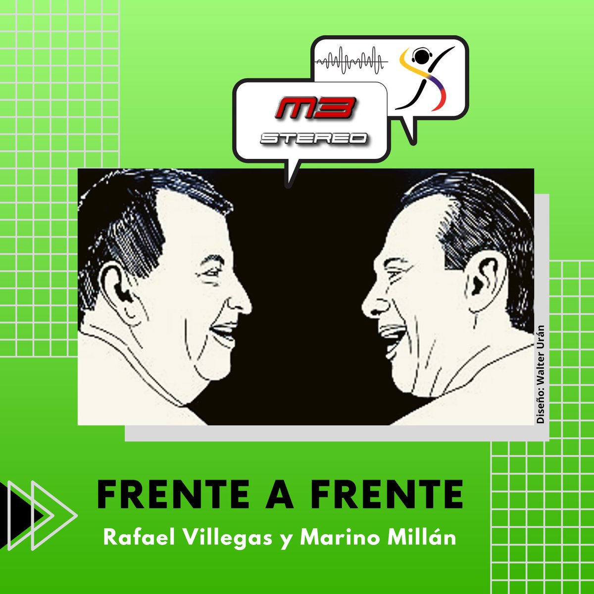 Audio:
Audio:
Frente a Frente (repetición)
jueves 19 de marzo de 2026
Rafael Villegas, Jaime Dinas y Marino Millán
Enlace para escuchar:
go.ivoox.com/rf/170448047