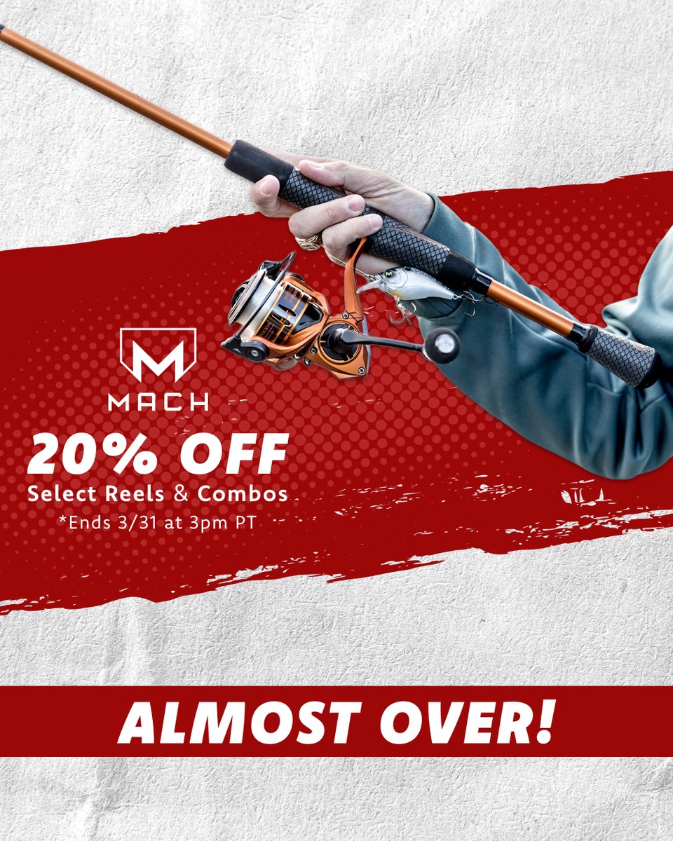 TackleWarehouse's tweet photo. Save Now 👉 https://t.co/ipHROd9PNN

Save up to 20% Off on Select* #MACHnation Reels, &amp; Combos! Now's the time to expand your line-up with these Savings!

*Sale Ends March 31, 2026.

#TackleWarehouse #MACH https://t.co/uRtRYeg7E9