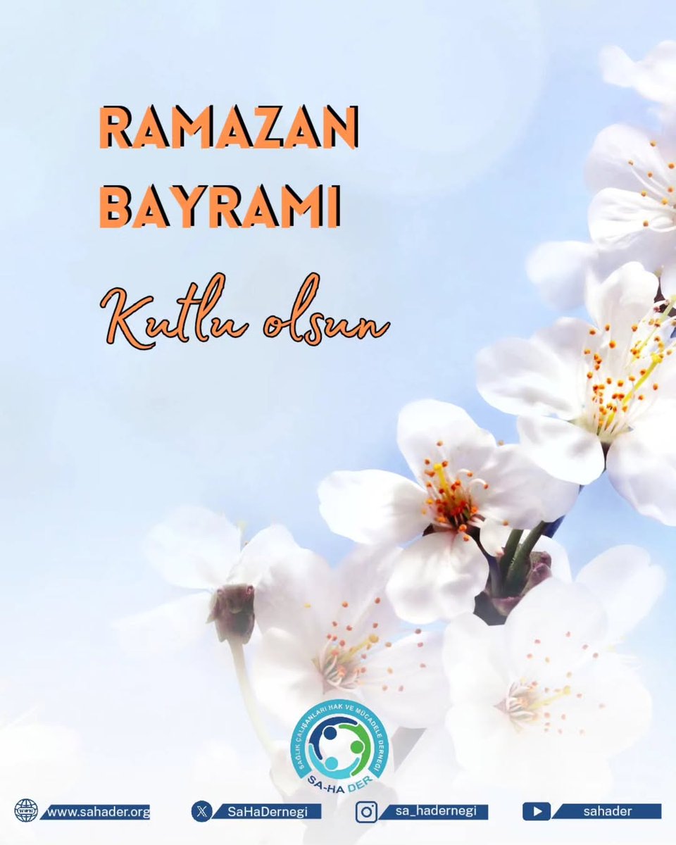 Adalet aramak zorunda kalmadığımız,
Haksızlıklara son olarak tanıklık ettiğimiz,
Hukukun, emeğin ve alınterinin hak ettiği değeri bulduğu güzel bayramlara erişmeyi diliyoruz.
Bahara denk gelen bu ramazan bayramı; ülkemiz ve geleceğimiz için yeni bir umut olsun. 
İyi Bayramlar
