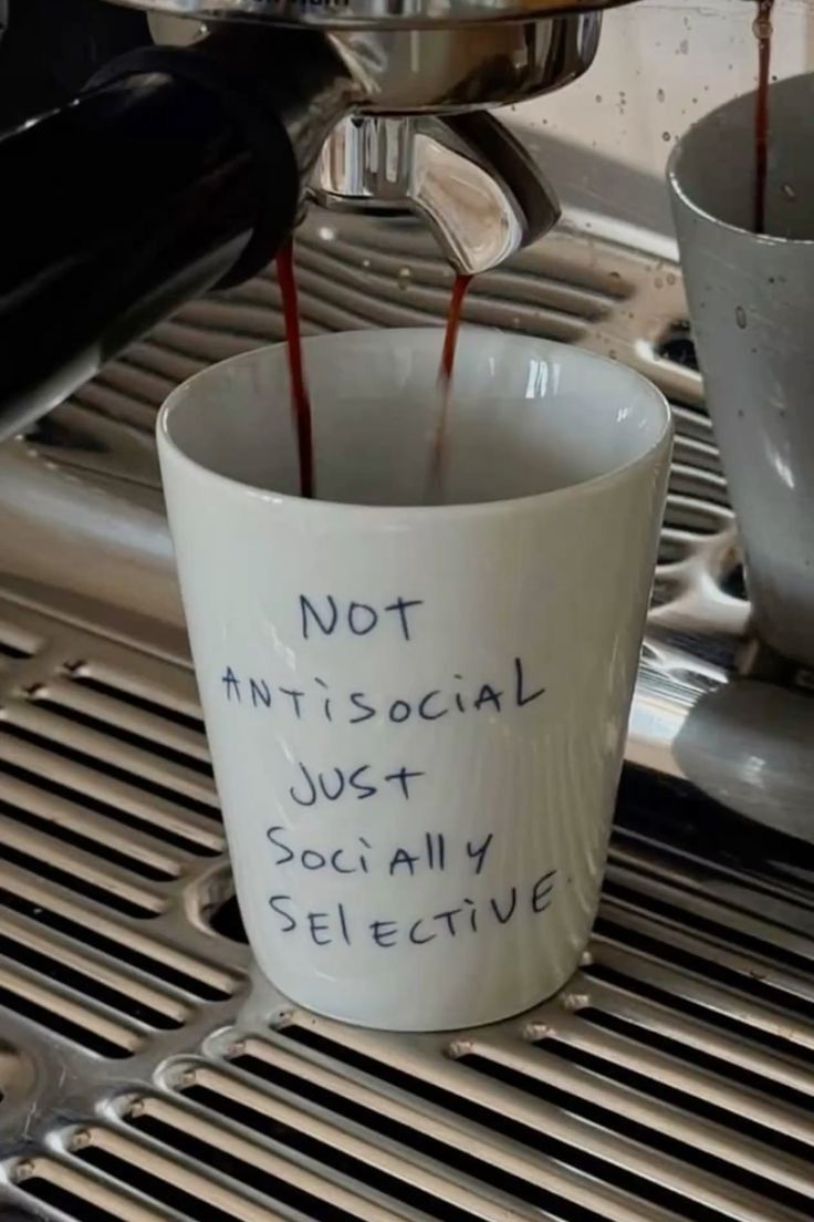 peep my new mug and yes I added two shots of espresso to my coffee today