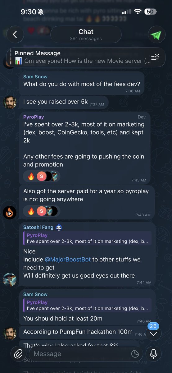 G0ODMONEY's tweet image. $Pyro Dev Is Transparent &amp;amp; Cooking! 🔥 

Servers Locked In For A Year! 🔥 

#PyroTakeover