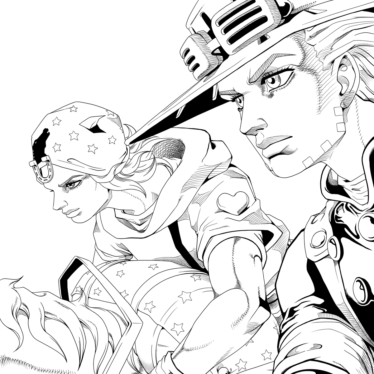 aamcdstarart's tweet photo. The Steel Ball Run anime is here, so I made an illustration to celebrate its release.

#jojosbizarreadventure 
#jojo 
#steelballrun 
#SBR https://t.co/idOoK9b9WM