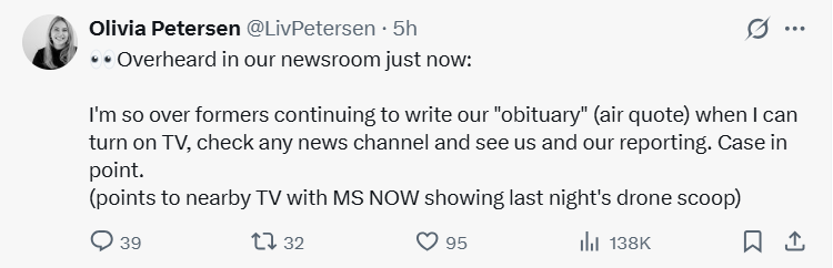 jyuanathan's tweet photo. This tasteless post -- from the Post's head flack nonetheless -- is a case study in what a comms professional should not do, and reason 182349 why PR folks draw the ire of so many reporters. https://t.co/XrqMbrOrmD