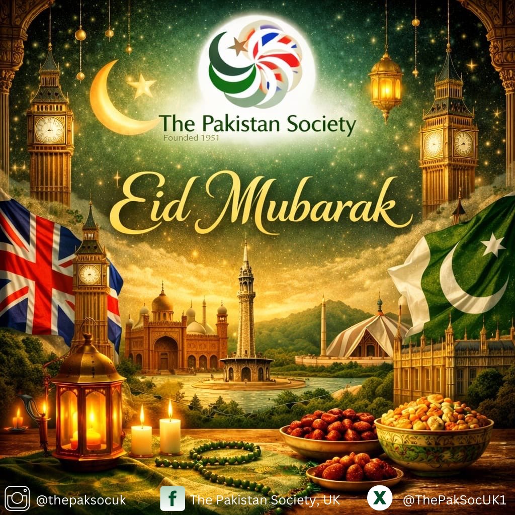 ThePakSocUK1's tweet photo. Eid Mubarak from The Pakistan Society 🇵🇰🇬🇧
A message from our Chair, Major General (Rtd) Seumas Kerr CBE:
Wishing all those celebrating peace, joy, and unity this Eid.
#EidMubarak #PakSoc #UKPakistan https://t.co/KGPP9e4htV