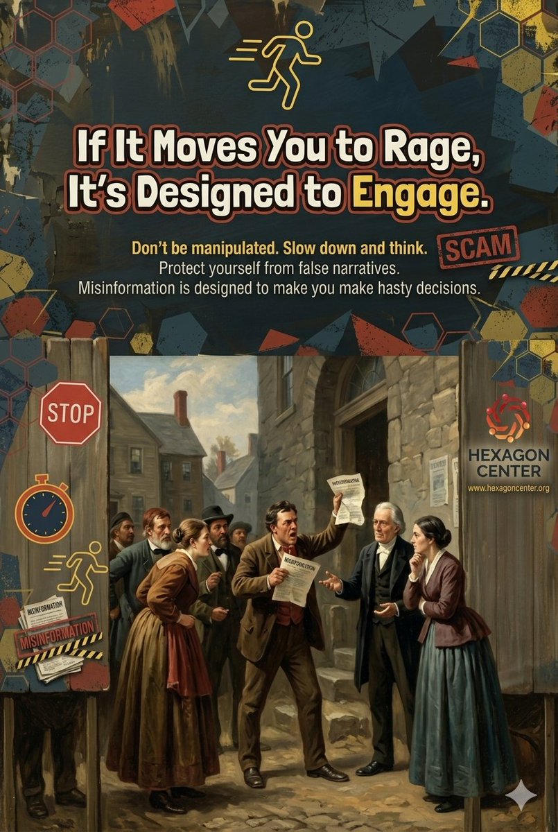 HXorgTweets's tweet photo. Ever noticed how the posts that make you the angriest are the ones that turn out to be fake?
Rage is a tool for engagement.
Slow down. Fact-check. Don’t be the engine for someone else's misinformation.
#MediaLiteracy #FactCheck #CriticalThinking https://t.co/EoF64WDddW