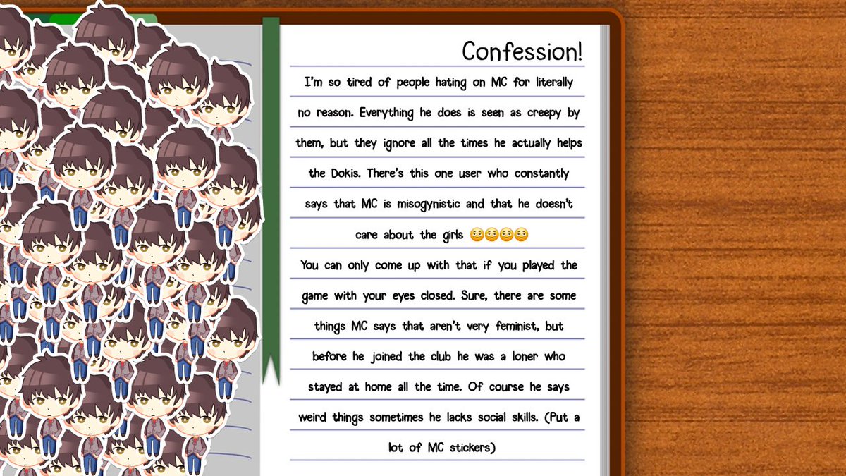 Doki Doki Literature Club Confessions tweet media