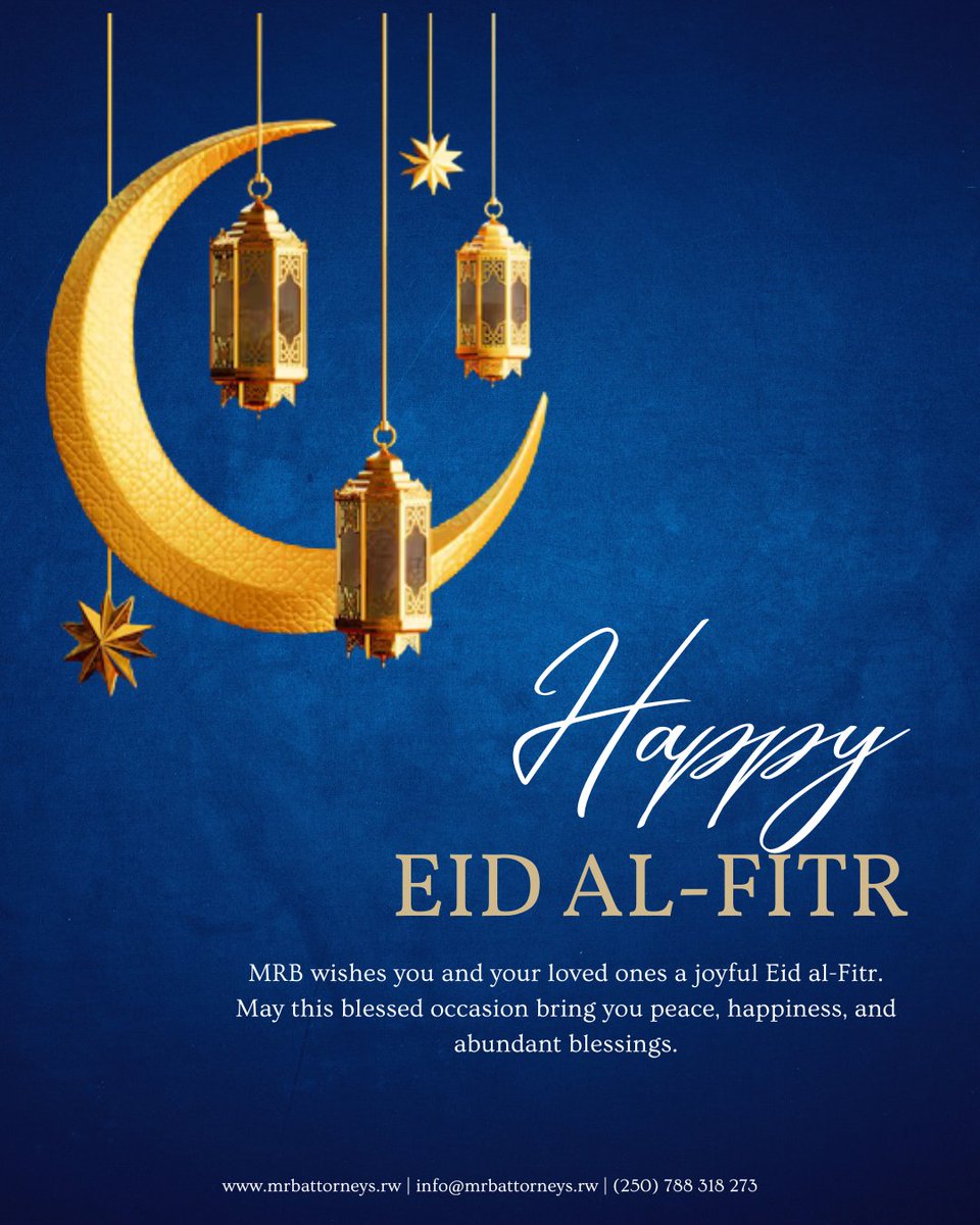 Eid Mubarak! 🌙✨ From the MRB Team, we wish you a day filled with gratitude, warmth, and meaningful moments with those you cherish.