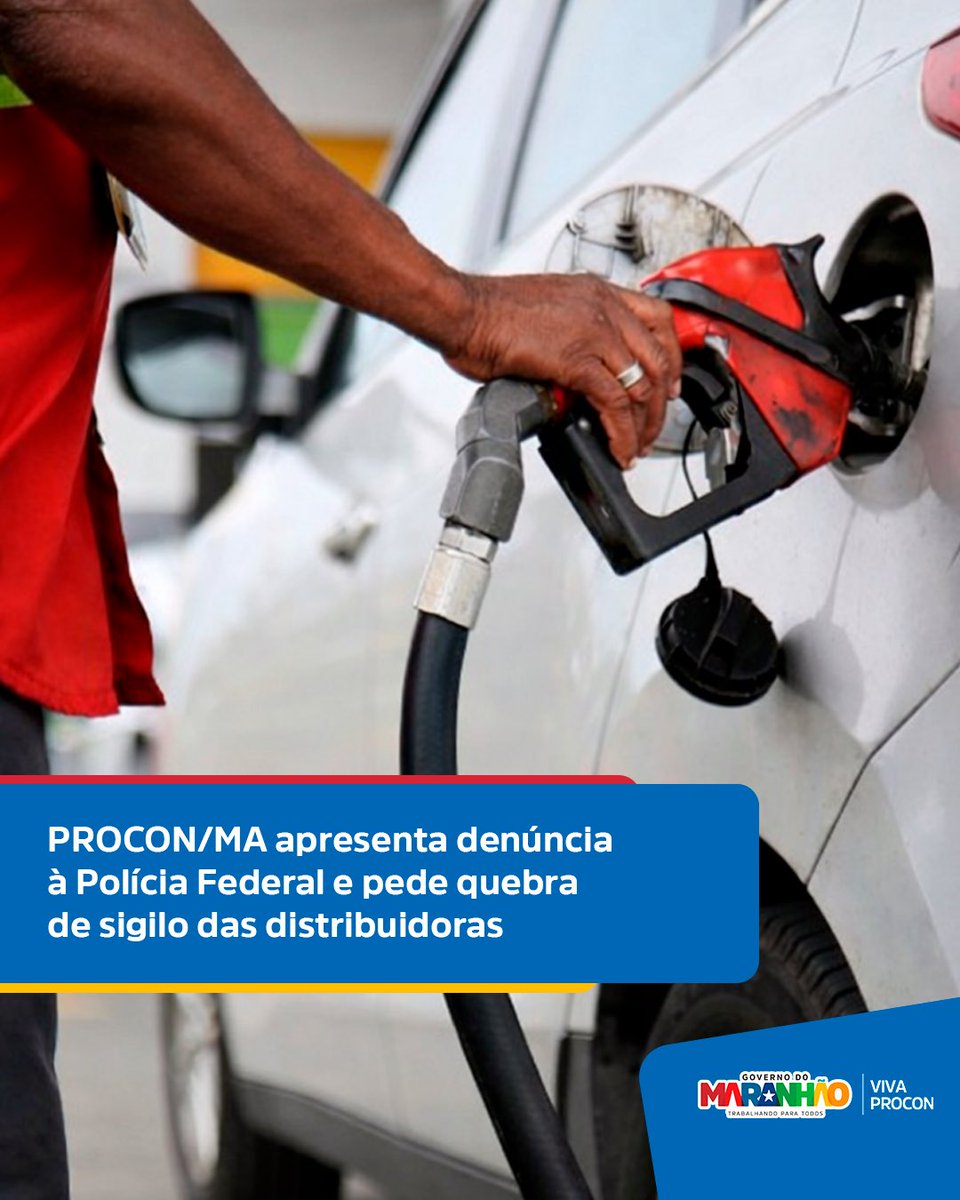 🚨 Denunciamos à Polícia Federal fortes indícios de crimes consubstanciados nos aumentos injustificados nos preços dos combustíveis no Maranhão e solicitamos investigação, incluindo a quebra de sigilo das distribuidoras.
