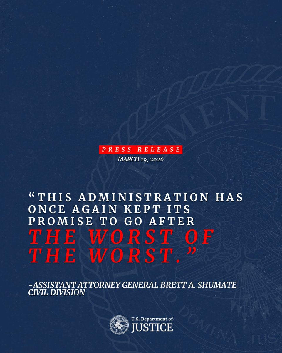 U.S. Department of Justice tweet media