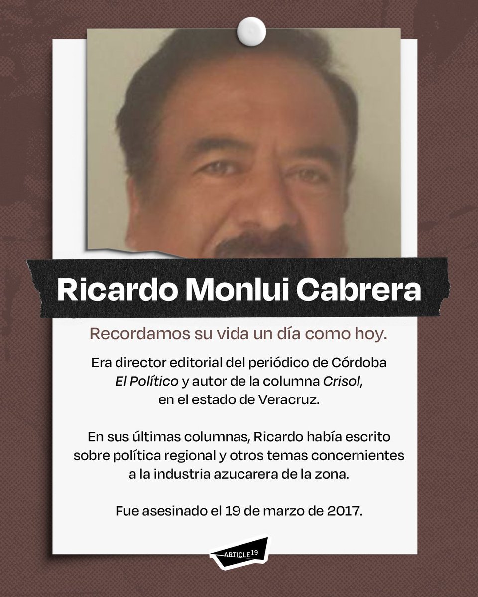 ARTICLE 19 México y Centroamérica tweet media