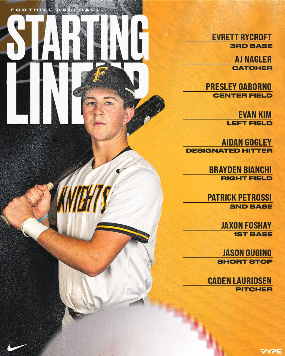 Foothill Knights Baseball tweet media