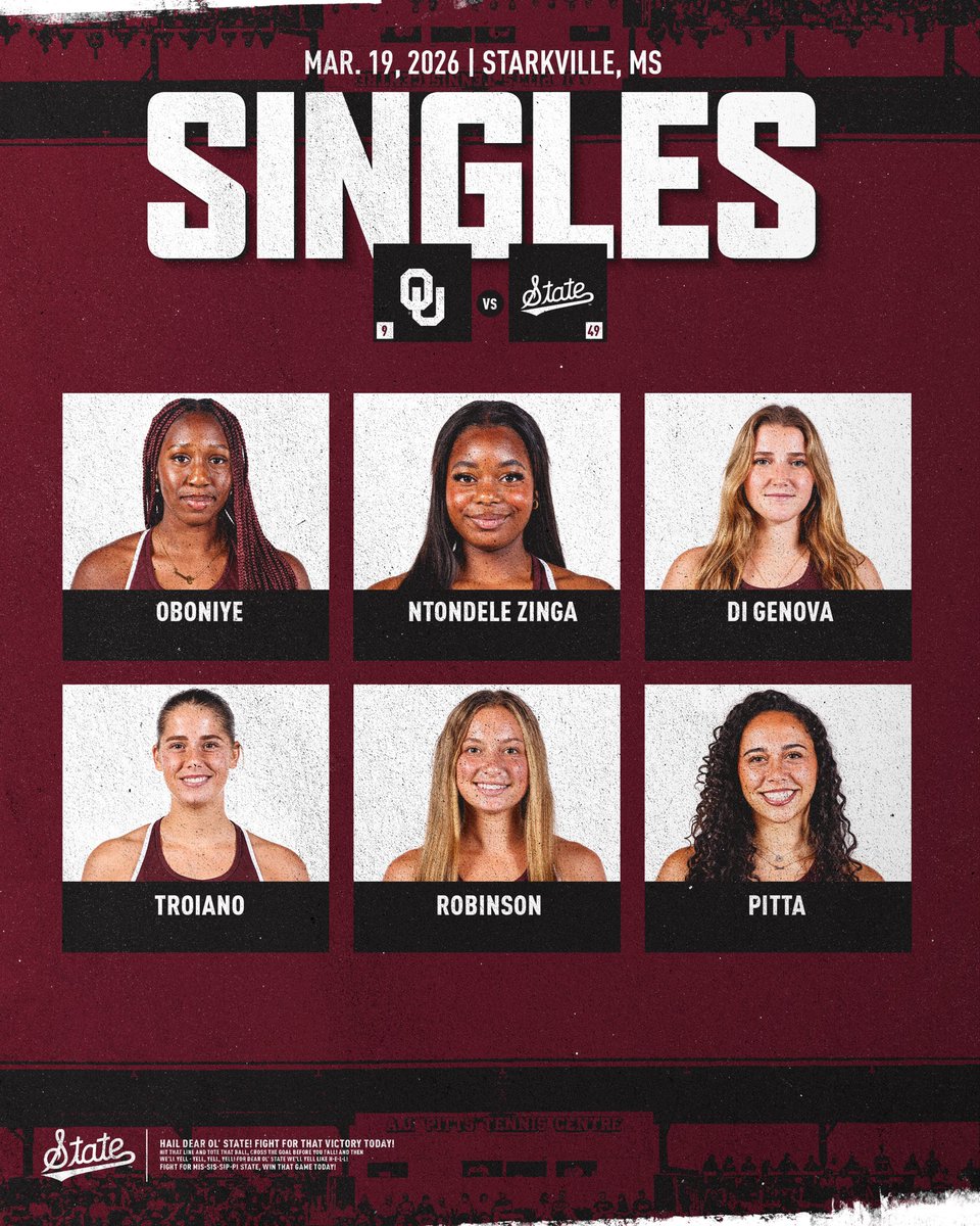 Mississippi State Women's Tennis 🎾 tweet media