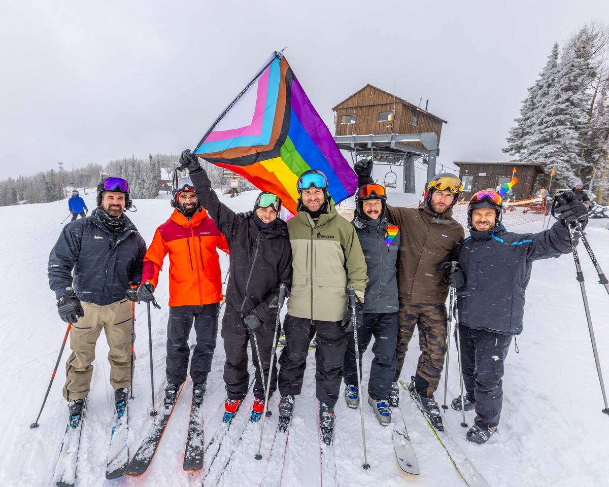 TellurideGaySki's tweet photo. Thank you for an unforgettable Telluride Gay Ski Week 2026. Our hearts are full and we are so grateful for the support.

Photo galleries are live on our website–relive the magic and find yourself in the pics!

#TellurideGaySkiWeek #GaySkiWeek #LGBTQTravel #Telluride #SkiPride https://t.co/ooMizcVy3t