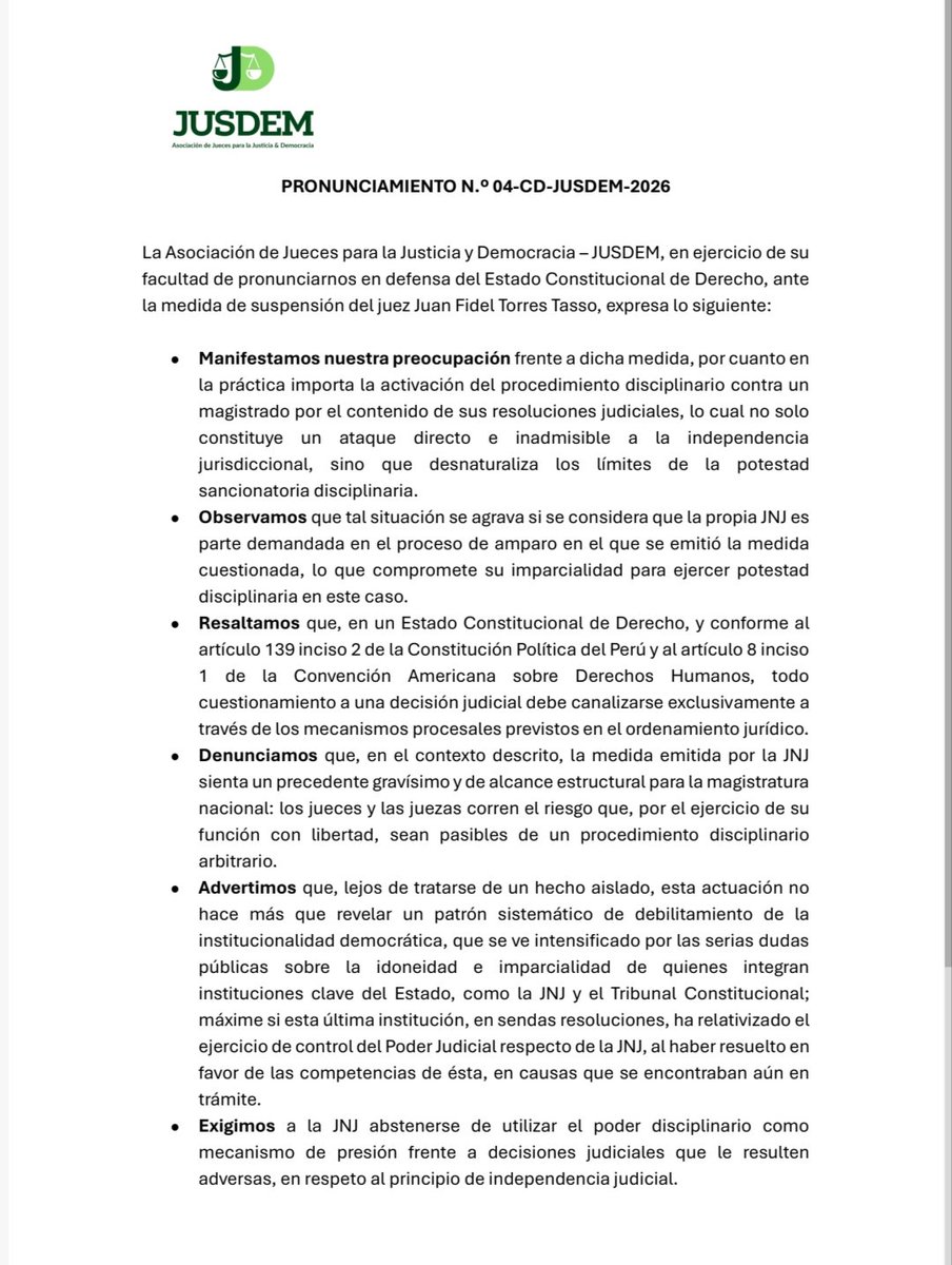 Asociación de Jueces para la Justicia y Democracia tweet media