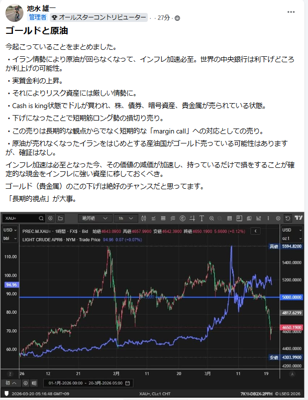 BruceIkeGold's tweet photo. ちょっと別のところで先ほど書いたものをシェアしときますね。長い目でみましょうってことです。短期勝負をする人にはあまり参考にならないでしょうが。 https://t.co/gvzlniDBOj