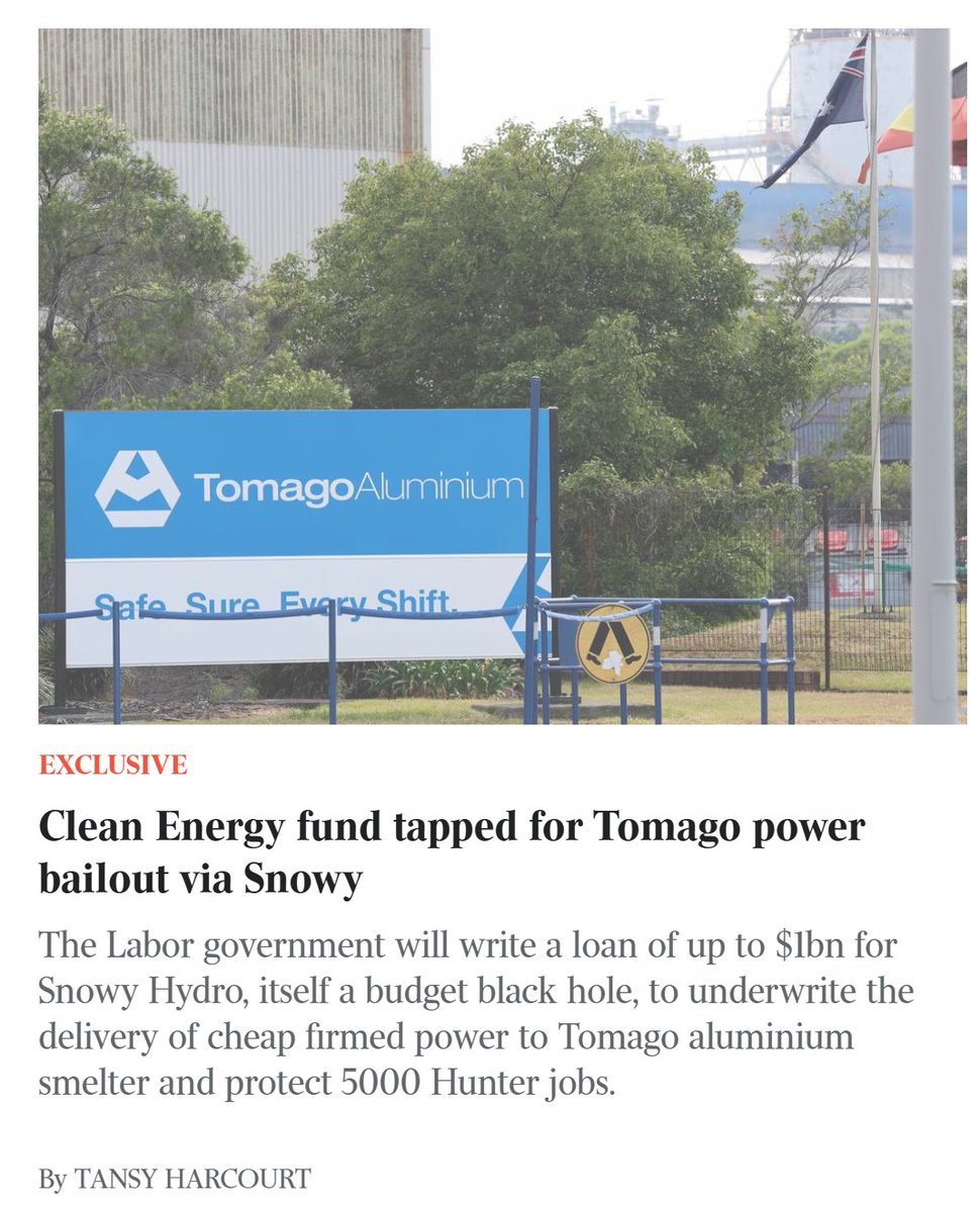 MrsS2023's tweet image. Another taxpayer handout to Snowy Hydro. $1Bn of our money.

The #ClimateScam keeps scamming.

A loan, that won't need to be repaid.

More policies as a “fool’s errand” that props up “political favourites” rather than building competitive industries.