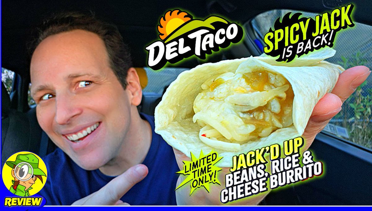 peepthisout's tweet image. Del Taco® Jack'd Up Beans, Rice &amp;amp; Cheese Burrito Review 🌅🌯 How JACK'D Is It?! 🤔 Peep THIS Out! 🕵️‍♂️
youtu.be/eCvAzubQBb8
#DelTaco #JackdUp #BeansRiceCheese #Burrito #FoodReview #FastFood #SpicyJackIsBack #PeepTHISOut #StayFrosty @DelTaco @MENACE @MashedHQ @localish