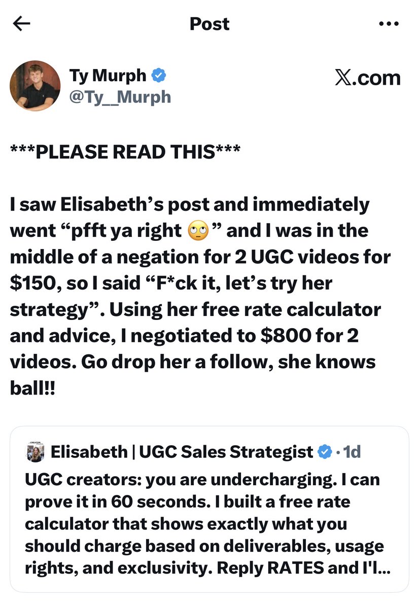 Elisabeth | UGC Sales Strategist tweet media