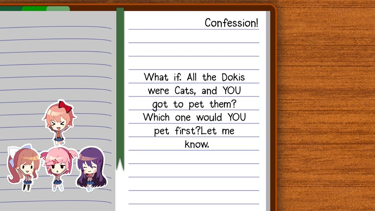 Doki Doki Literature Club Confessions tweet media