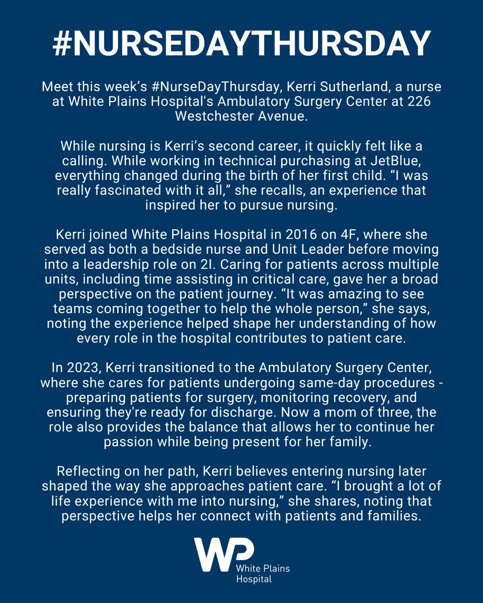 White Plains Hospital tweet media