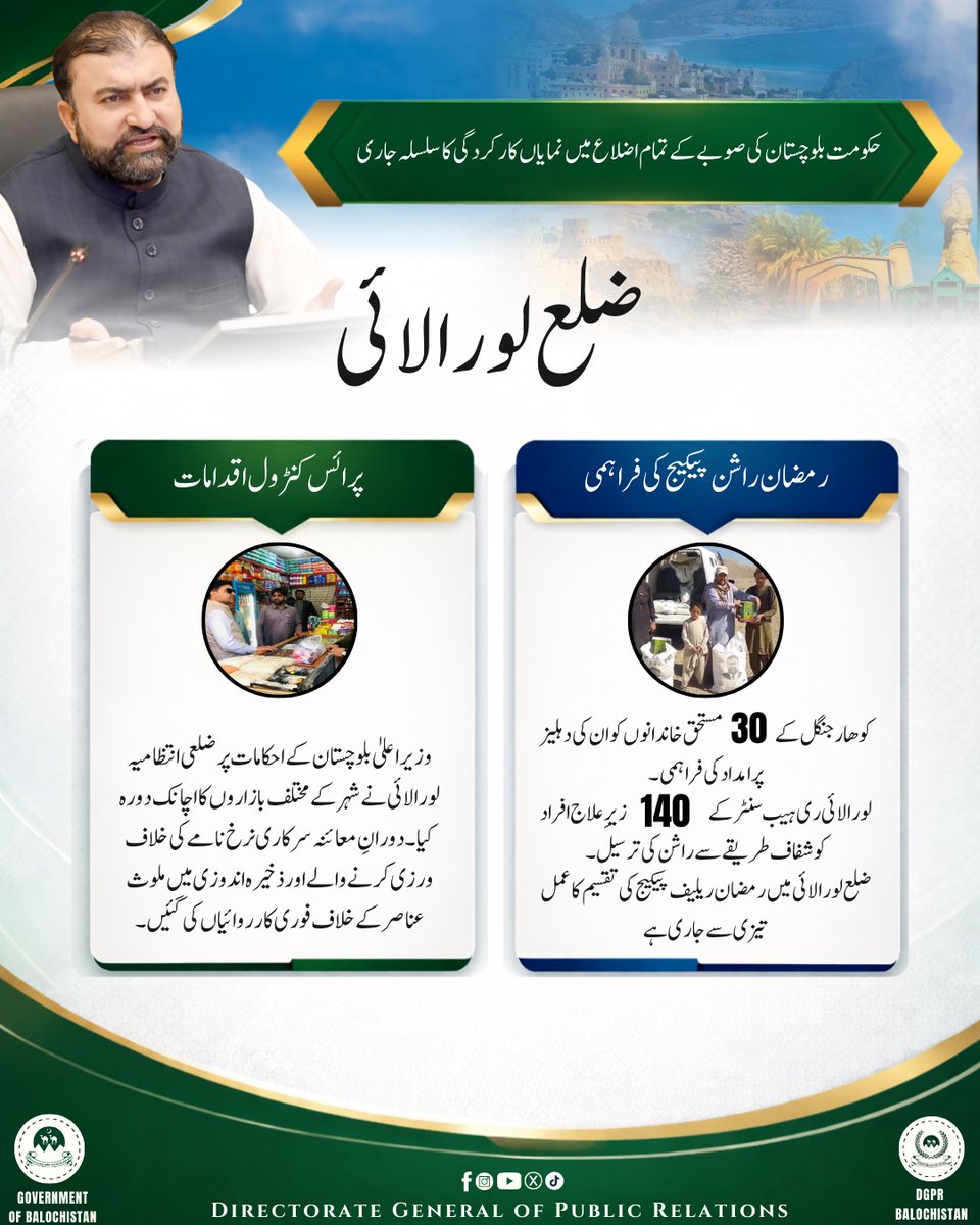 Govt. of Balochistan tweet media