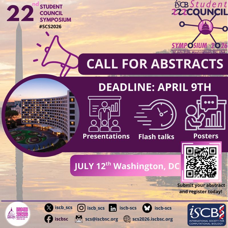 ISCB Student Council Symposium 2026 tweet media