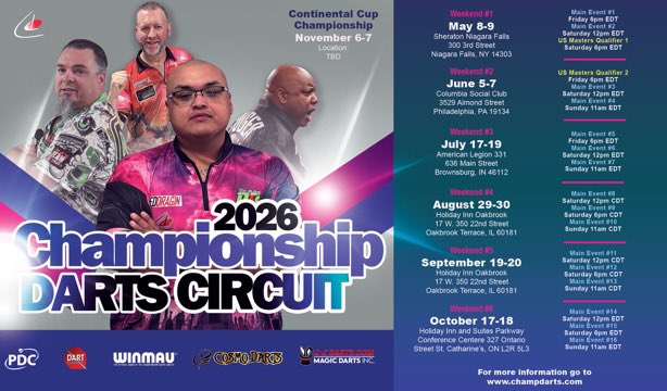 Championship Darts Corporation tweet media