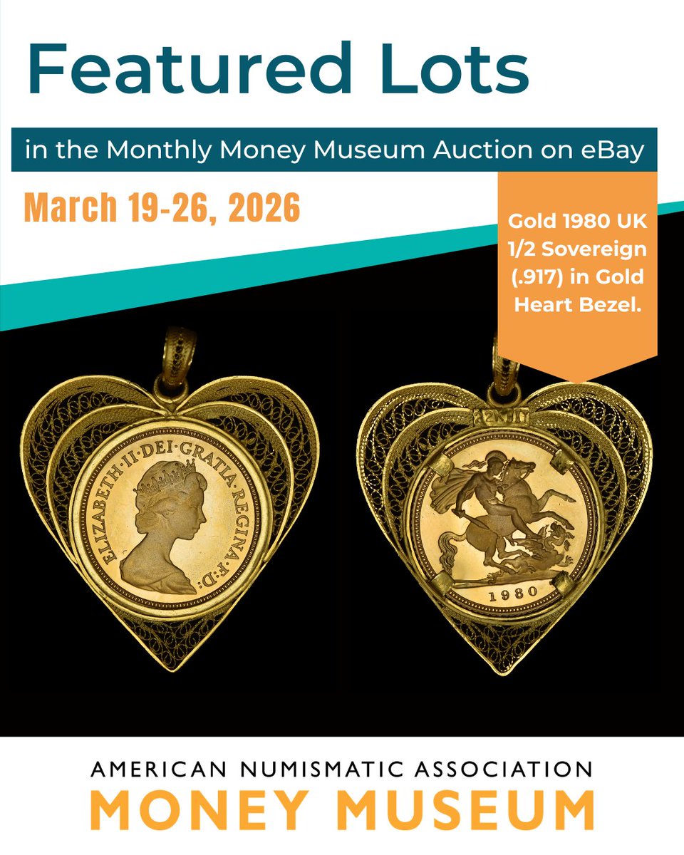 ANACoins's tweet image. Time to place your bids! 🙌🪙 This month’s eBay auction runs until Thursday, March 26. ANA members receive a 20% discount on winning bids (excluding gold coins). All proceeds support the @MoneyMuseumCS mission. View lots: ebay.to/4sljvUF #CoinCollecting #CoinAuction