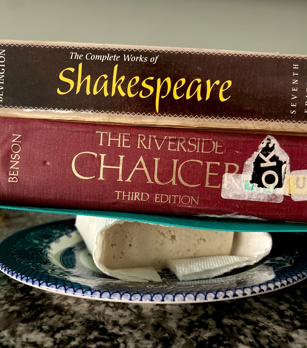 When you don’t have a tofu-press but you do have a degree in English