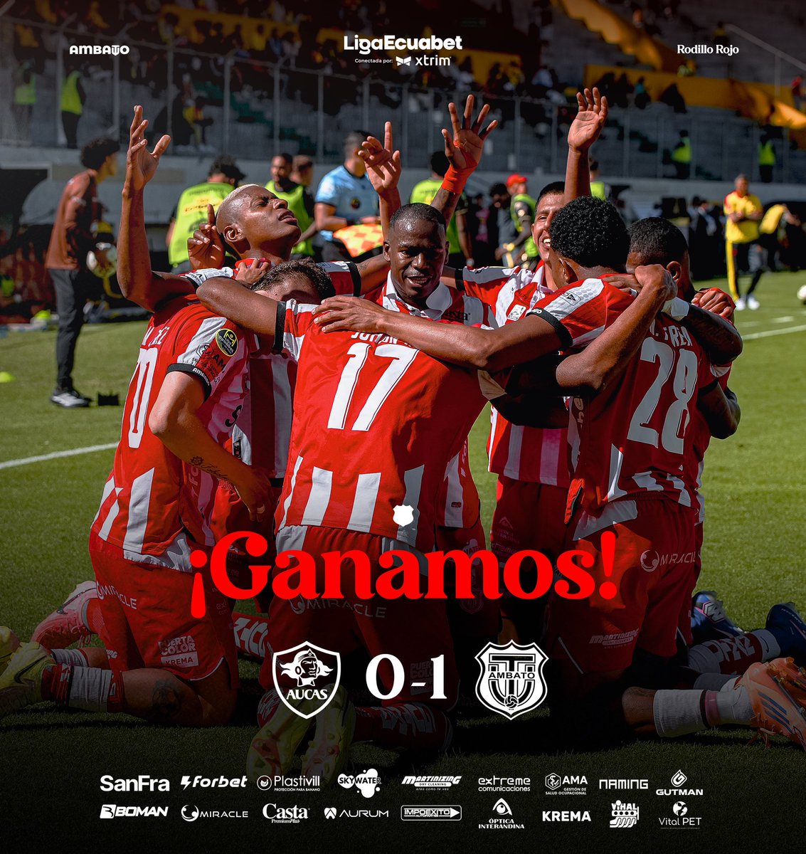 ¡GAAAANNAAAAMMMOOSSS!🤩🔴⚪️🙌🏻

𝙉𝙪𝙚𝙫𝙖 𝙫𝙞𝙘𝙩𝙤𝙧𝙞𝙖, 𝙧𝙚𝙜𝙧𝙚𝙨𝙖𝙢𝙤𝙨 𝙖 𝙘𝙖𝙨𝙖 𝙘𝙤𝙣 ➕3️⃣🇦🇹

𝙋𝙤𝙧 𝙣𝙪𝙚𝙨𝙩𝙧𝙤𝙨 𝙘𝙤𝙡𝙤𝙧𝙚𝙨 𝙮 𝙣𝙪𝙚𝙨𝙩𝙧𝙖 𝙜𝙚𝙣𝙩𝙚 ❤️🤍

#TécnicoPresente