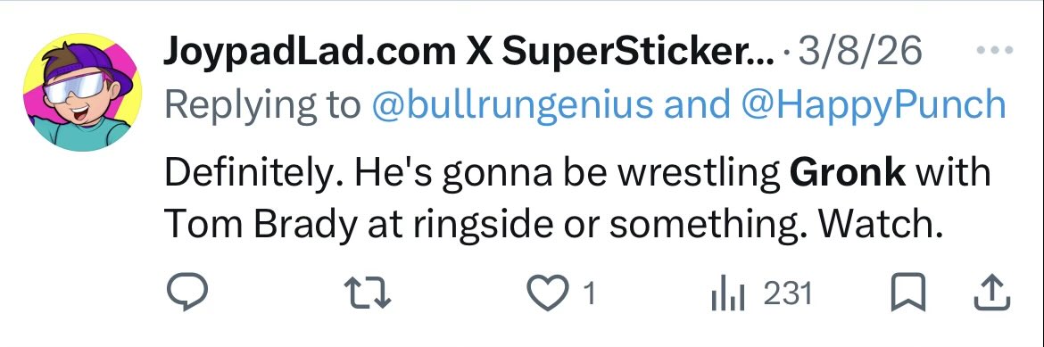JoypadLad.com X SuperStickerClub.com tweet media