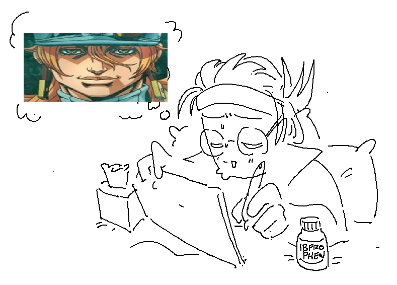 sick today but using the power of watching sbr later as motivation to get all my work done