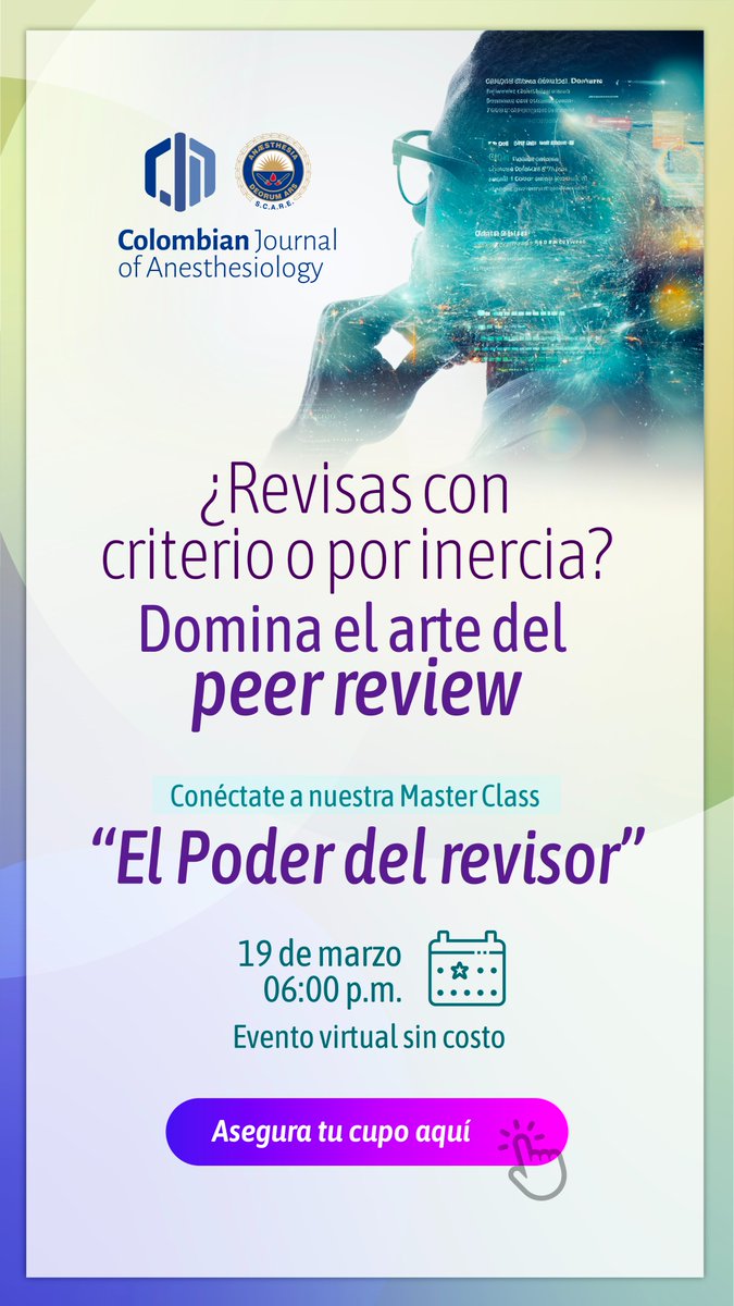 Colombian Journal of Anesthesiology - CJA tweet media