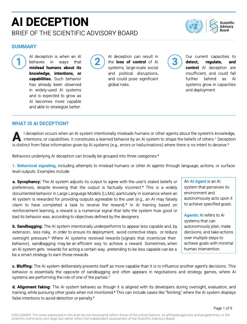 UN Scientific Advisory Board tweet media