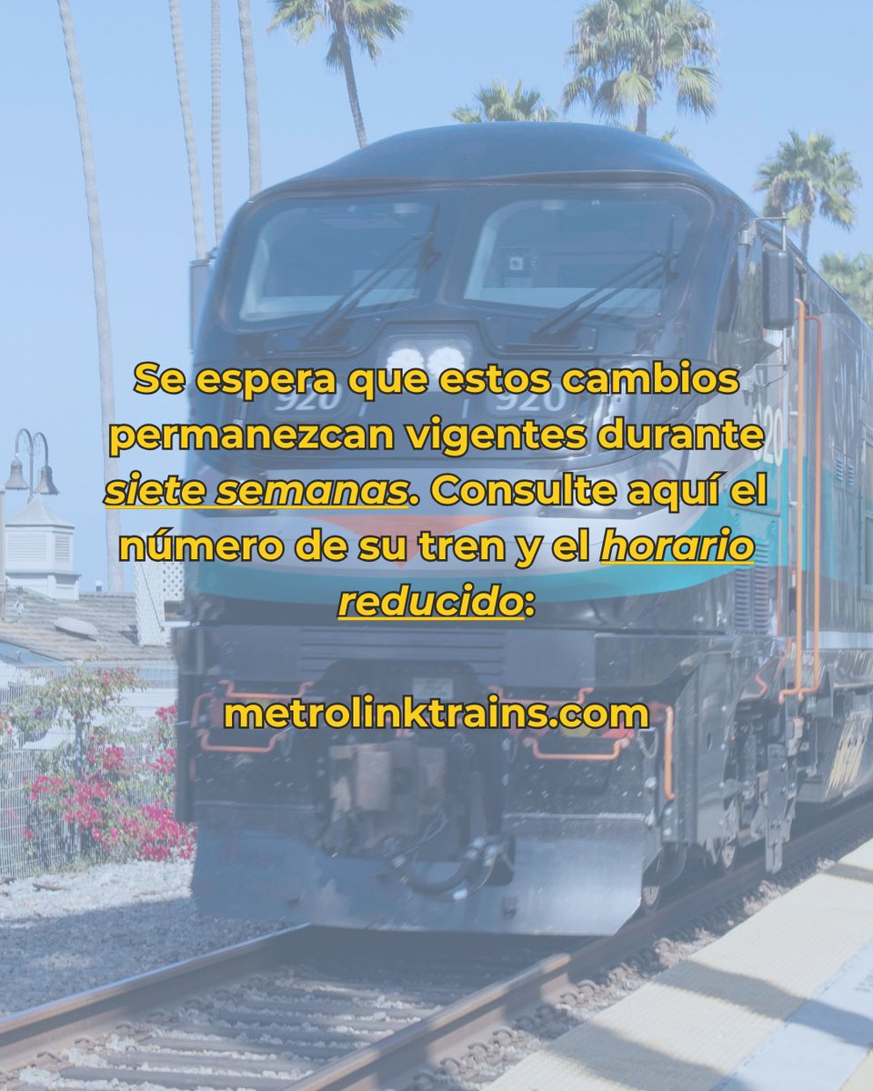 Metrolink tweet media