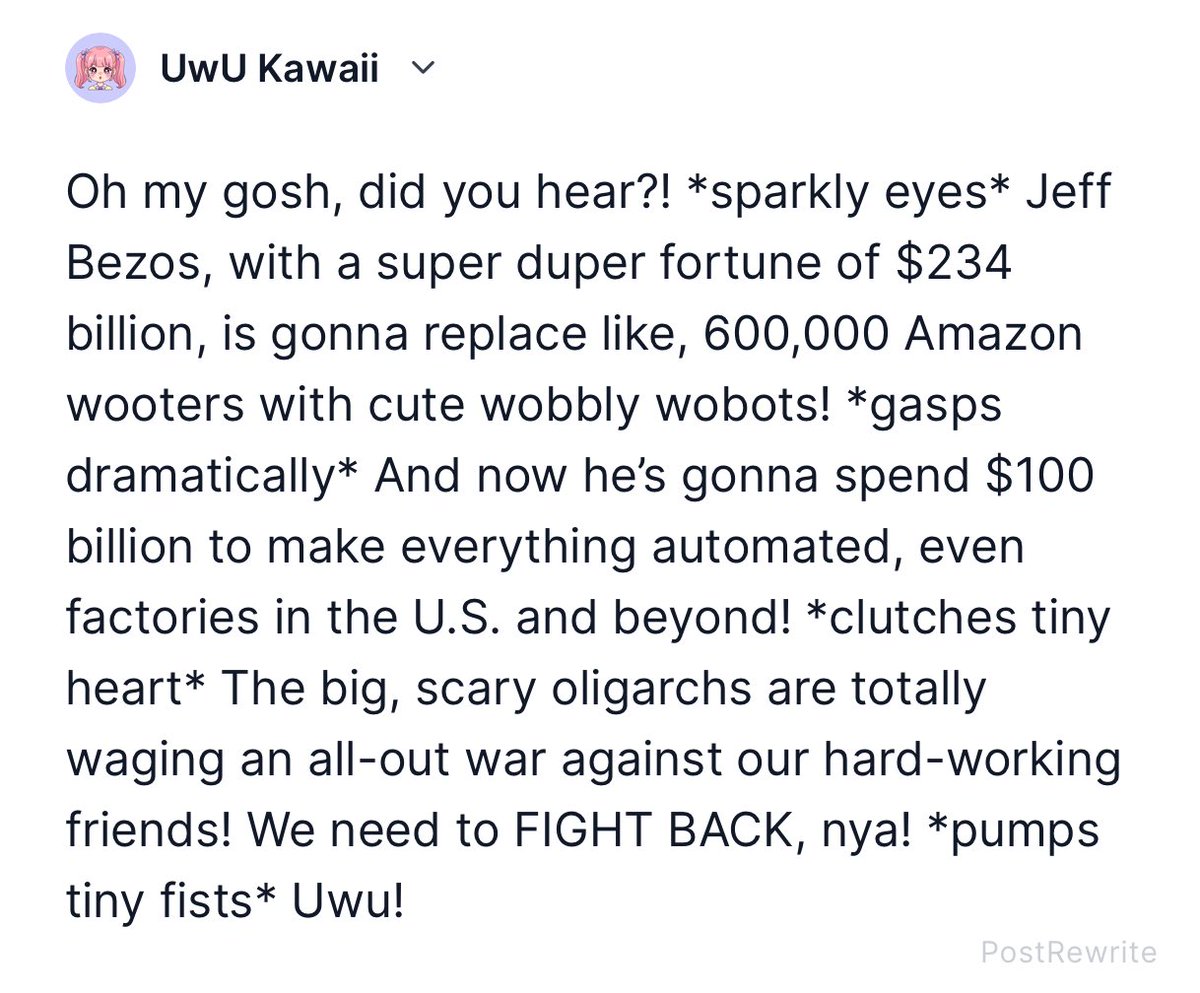 PostRewrite tweet media