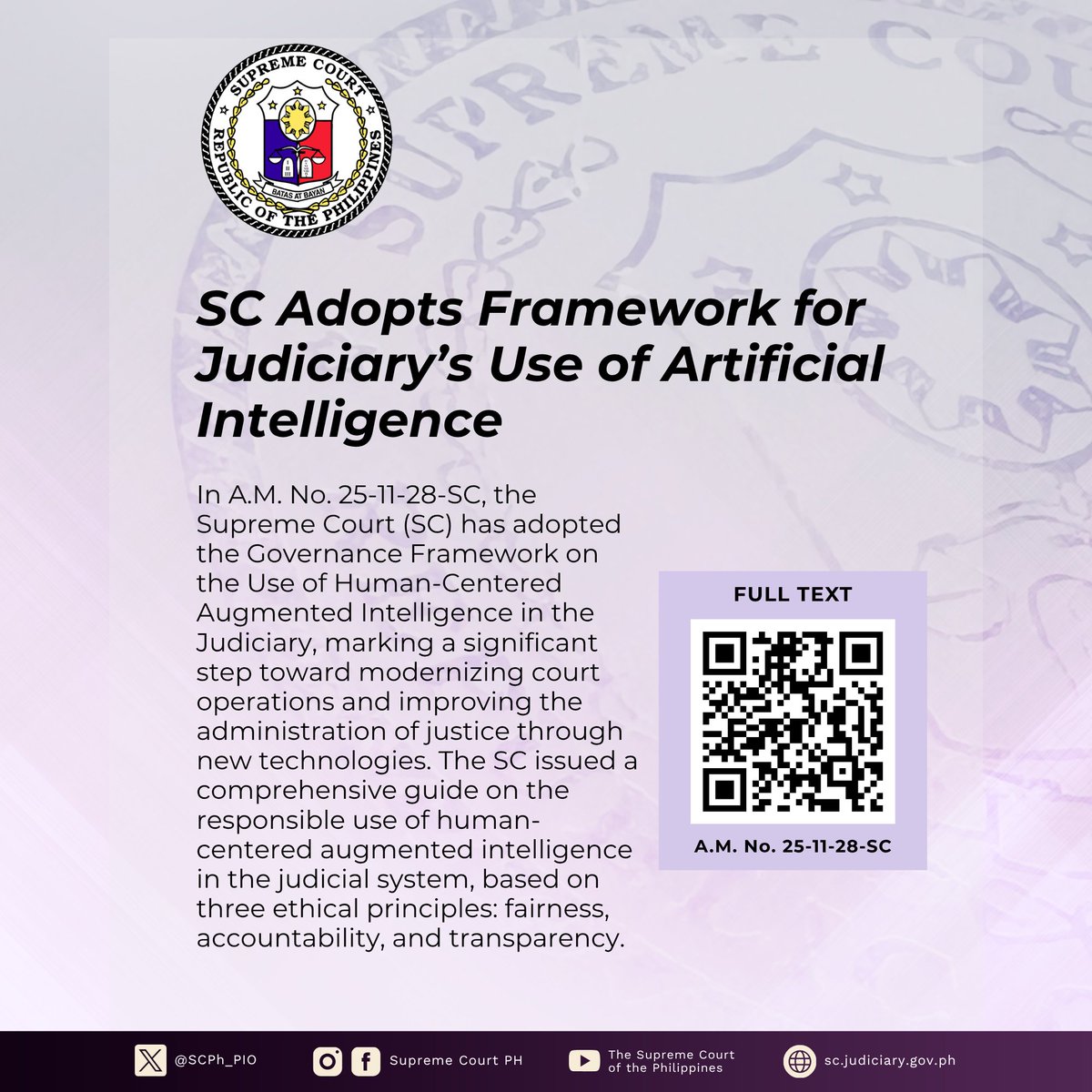 Philippine Supreme Court Public Information Office tweet media