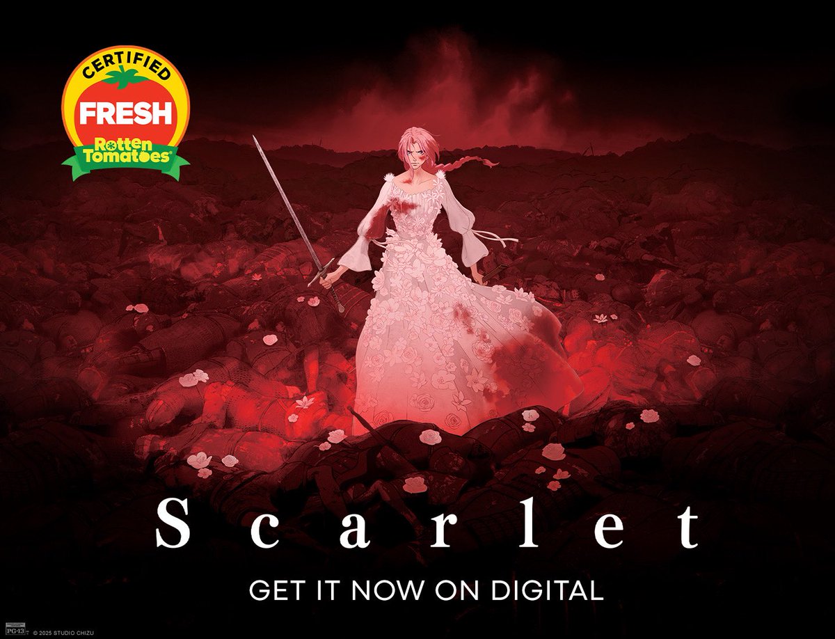 KomicCore's tweet photo. Dive into the Otherworld with Scarlet at home! 📺

Latest film from Director #MamoruHosoda, "Scarlet" is now available on Digital!

🔗 Visit here for more info: https://t.co/Ua01sGQp3O https://t.co/vhdJtM5WhC