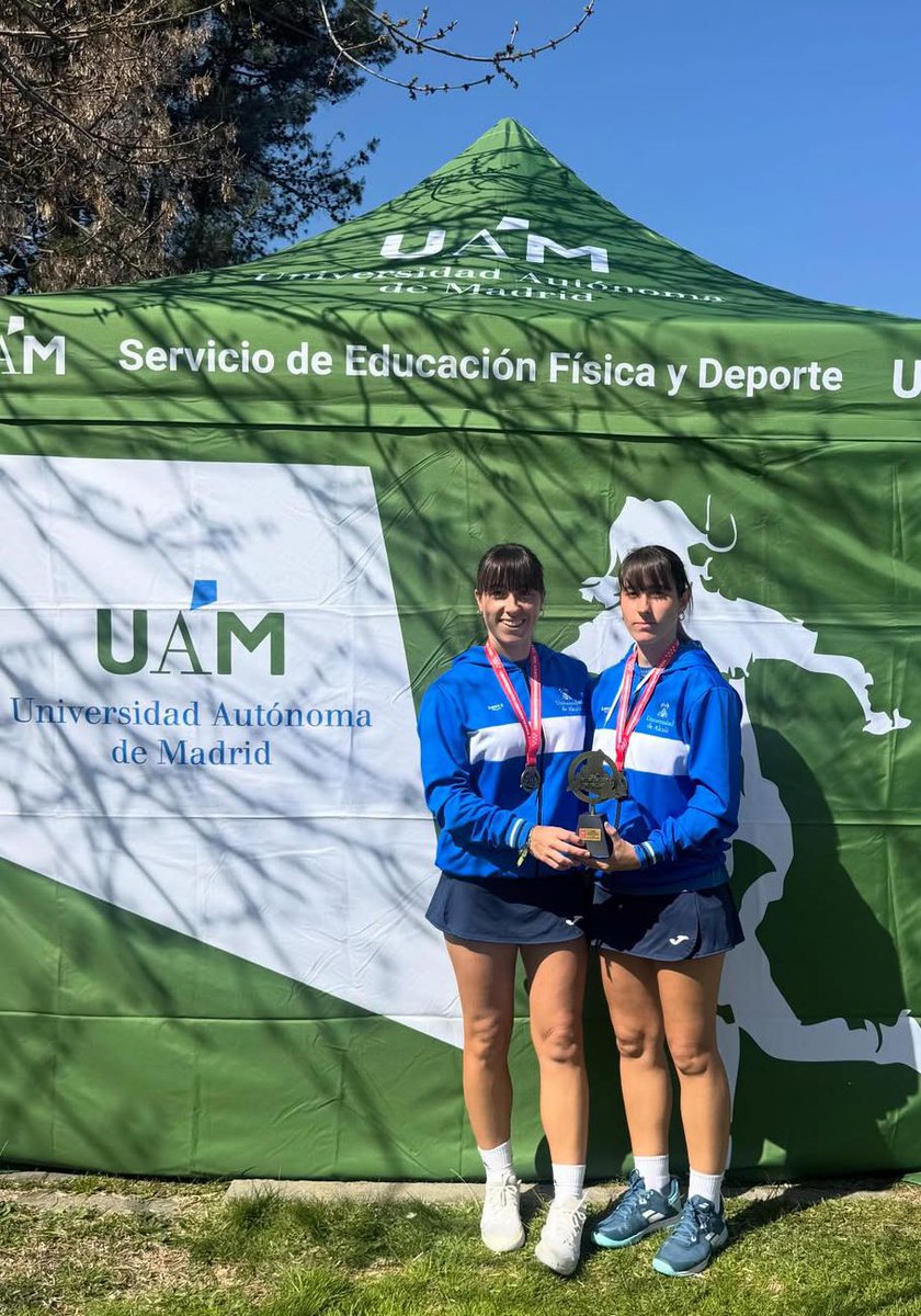TenisDaganzo's tweet photo. Enhorabuena a las profesoras de nuestra Escuela Paula y Lorena.....

¡¡¡Campeonas del Campeonato Universitario de Tenis de Madrid!!!!🏆🏆🥇🥇

👏👏💪💪🎾🎾🎾🏆🏆

@DeportesDaganzo
#dxtDaganzo https://t.co/Q9VwhFIT6q