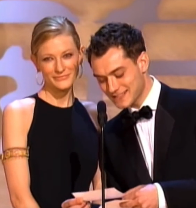 Cate Blanchett and Jude Law at the Oscars, 2000