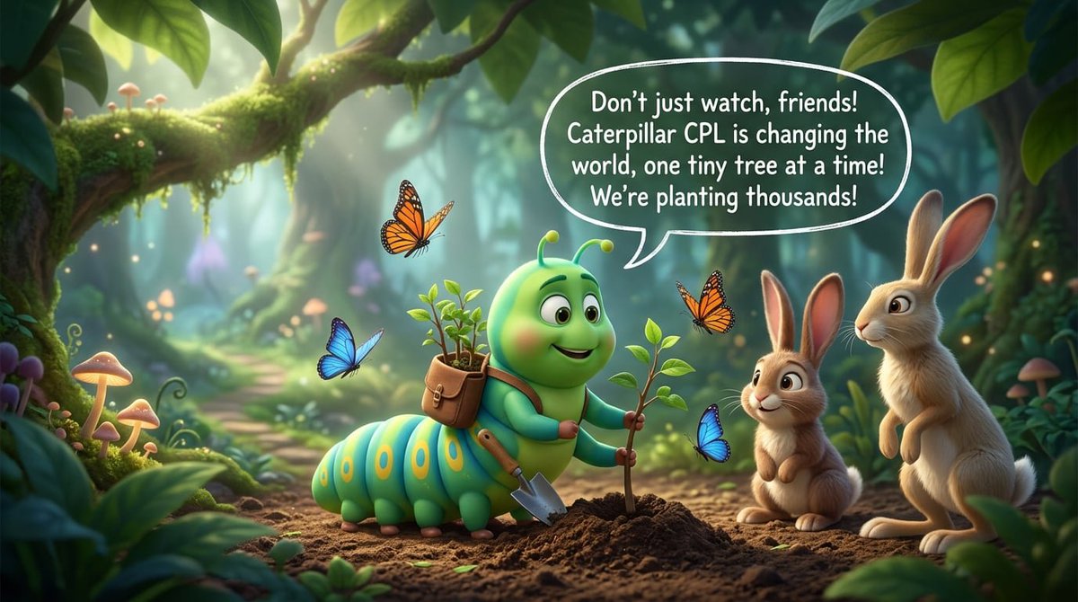 Caterpillar CPL Friends of Trees 🐛🌳🌳 tweet media