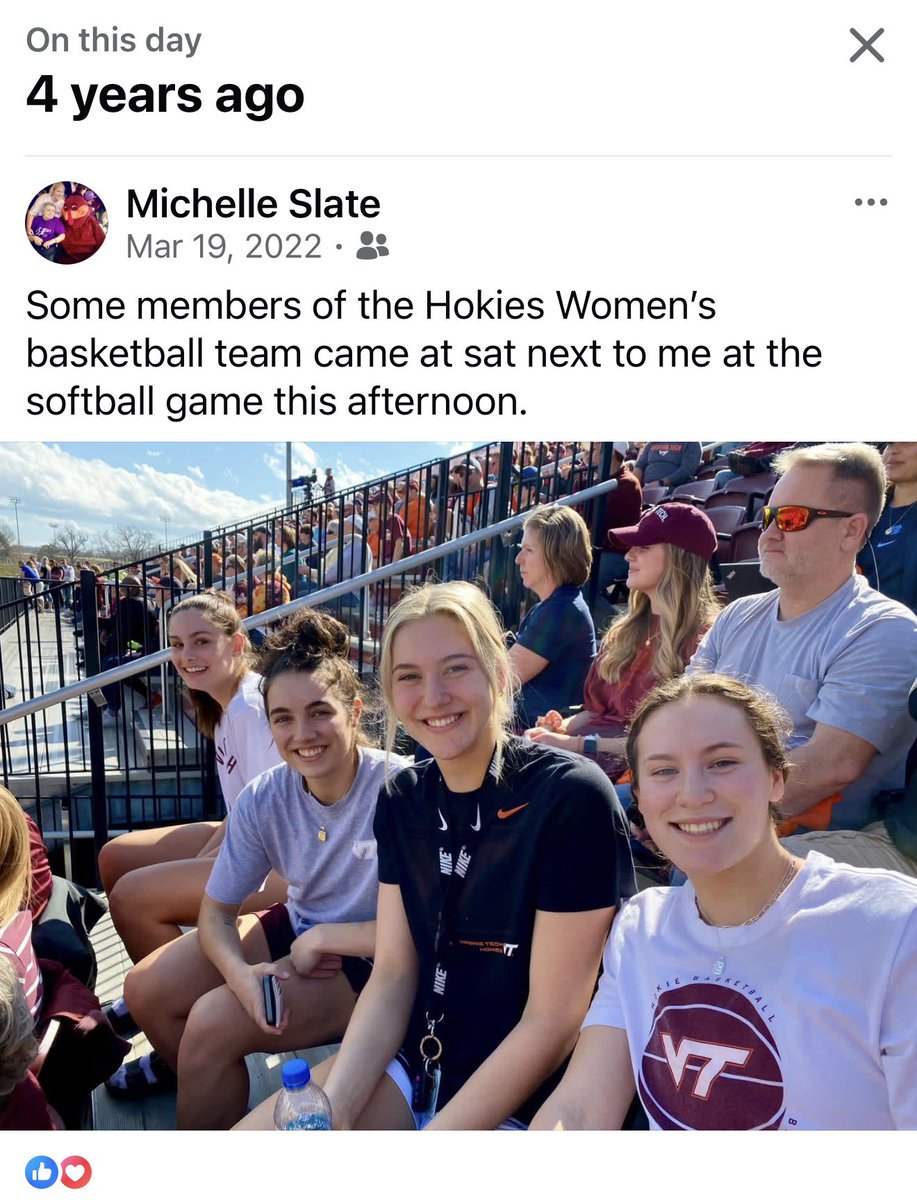 This popped up in a FB memory for today. What memories!!! #Hokies 🧡🦃🧡