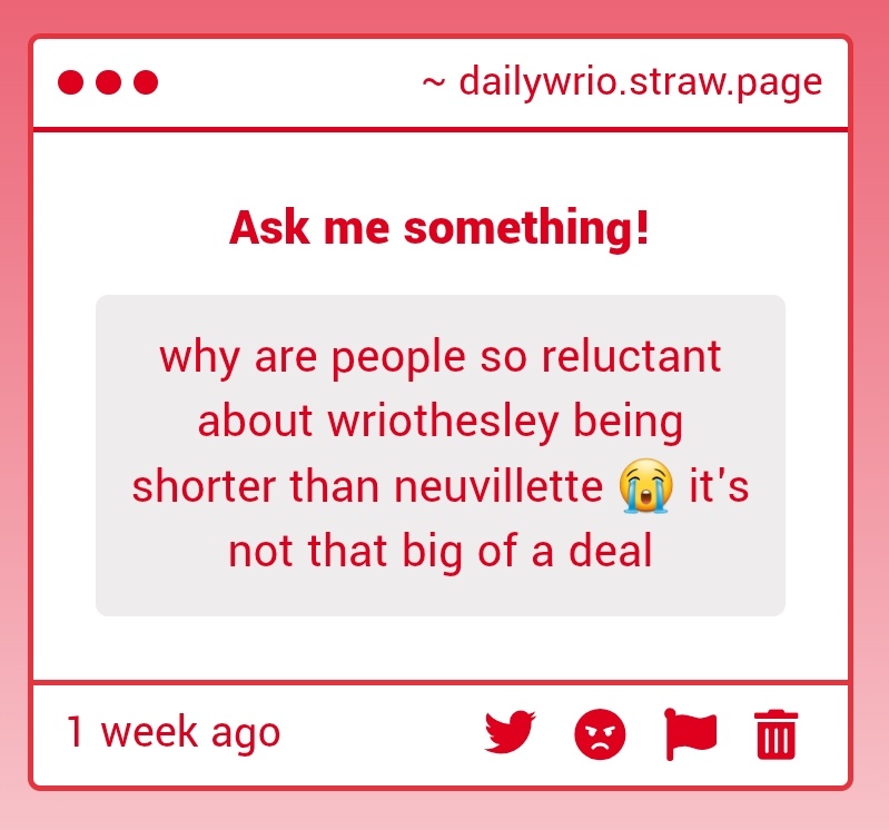 Daily Wriothesley tweet media