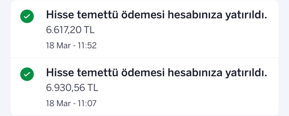 Bu ay aldığımız #froto ve #tuprs temettülerini geri yatırdık 👊🏾 sırada #kchol var