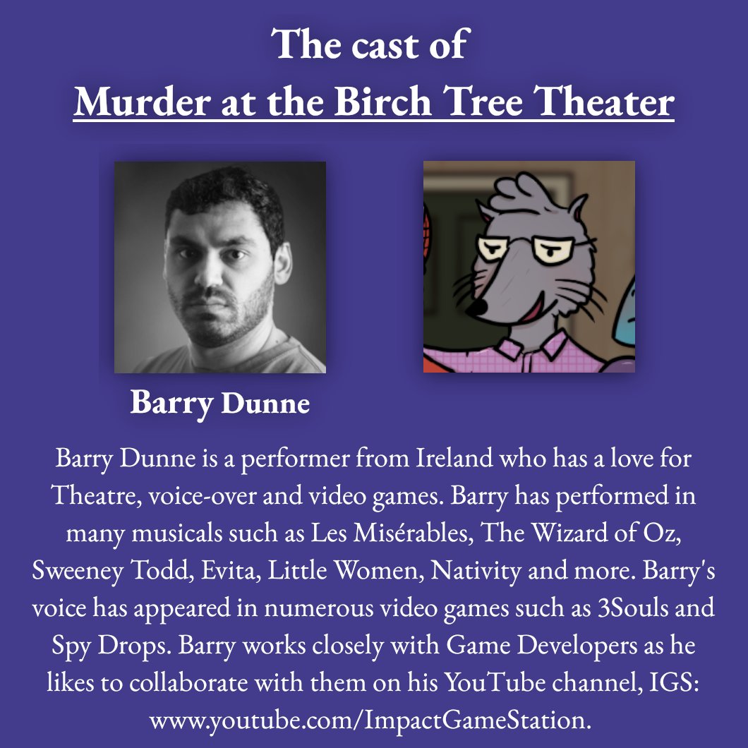 Murder at the Birch Tree Theater - out March 16th! tweet media