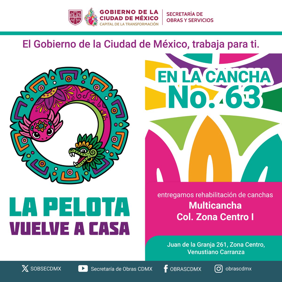 Secretaría de Obras y Servicios CDMX tweet media