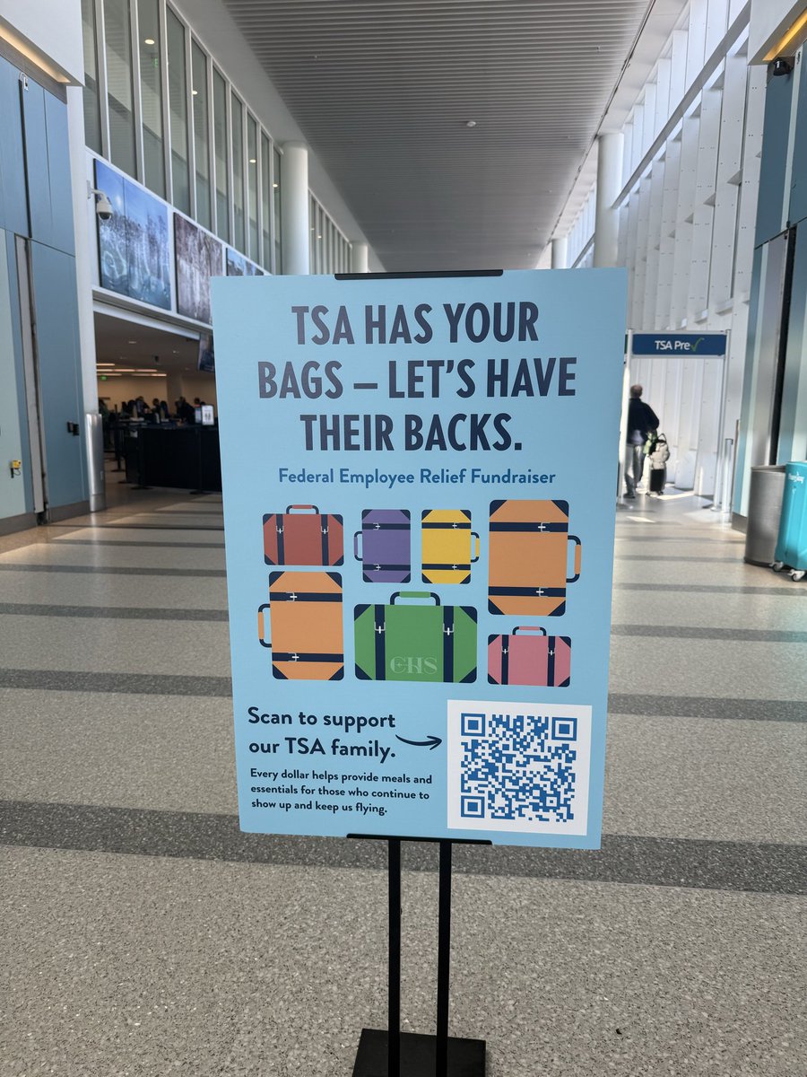 NEW: Charleston International Airport staff just put up this sign. They are raising money for their TSA agents agents amid the partial government shutdown, along with offering personal loans to those who qualify. <a href="/WCBD/">WCBD News 2 | Count on 2</a>