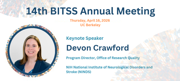 UCBITSS's tweet photo. Thrilled to announce Devon Crawford, Program Director of the Office of Research Quality at NIH NINDS, as the Keynote Speaker for the BITSS AM! Join us Thurs, April 16 to hear from Devon and experts using LLMs to advance research transparency.

Register: https://t.co/Fxeci4vn7z https://t.co/OlHqhCzDdR
